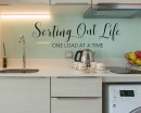 Sorting Out Life One Load At A Time-Laundry Room Or Kitchen Wall Quote